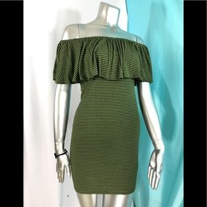 Off Shoulder Mini Dress. Spring or Summer perfect.